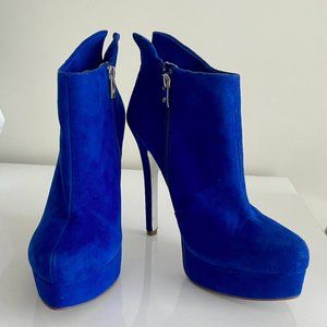 Kristin Cavallari by Chinese Laundry Genuine Suede Platform Booties Size 9.5